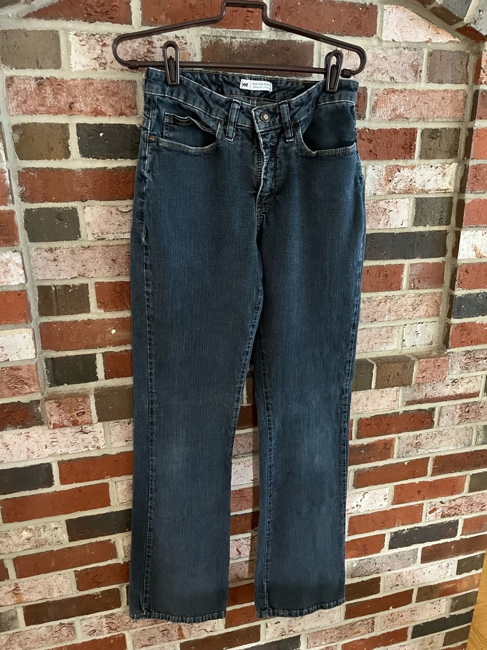 LEE Slender Secret Blue High-Rise Straight Leg Jeans 6 M